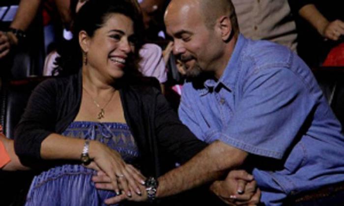Gerardo and Adriana at the Silvio Rodriguez concert in December.