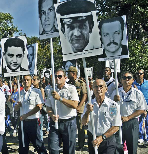 Miguel Espinosa, co-pilot of the Cubana flight blown up over Barbados.