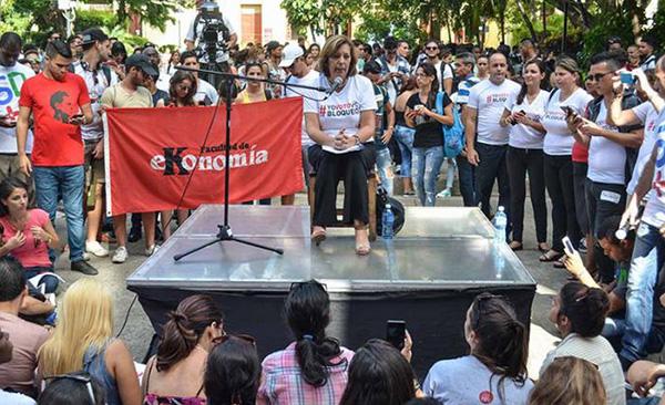 Cuban youth mobilize against injustice.