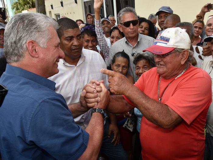 President Miguel Díaz-Canel Bermúdez in Villa Clara,