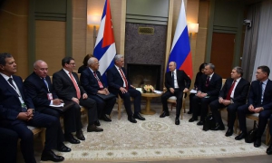 Diaz-Canel and Putin emphasize excellent state of bilateral relations.